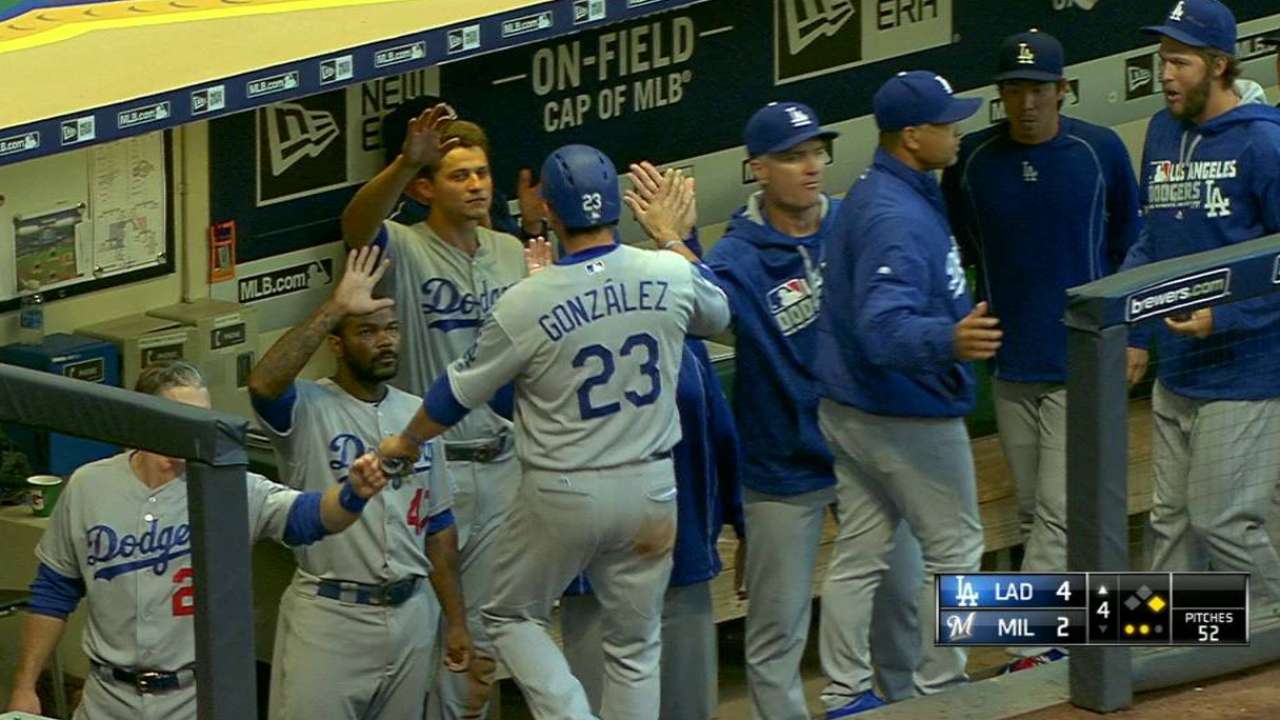 Pederson's RBI single