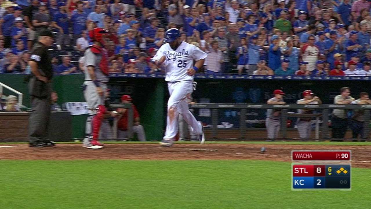 Cuthbert's two-run double