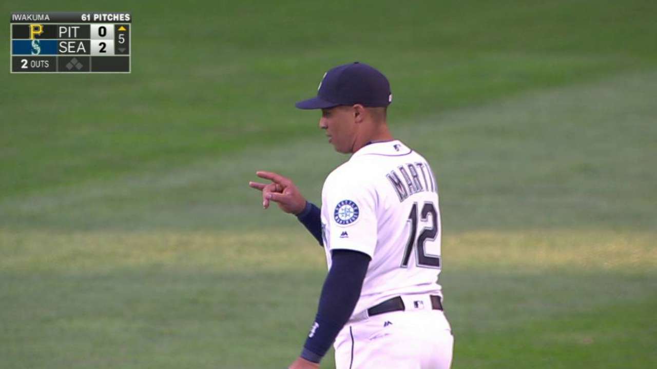 Martin turns double play