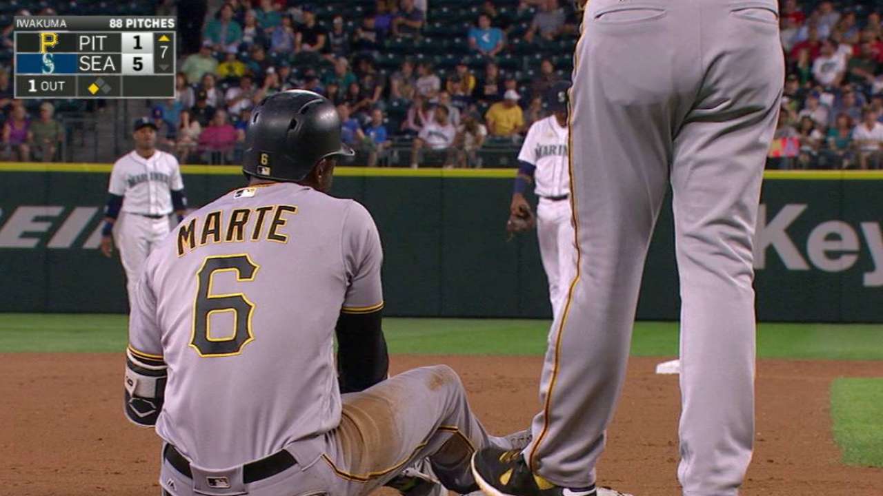 Marte's RBI triple