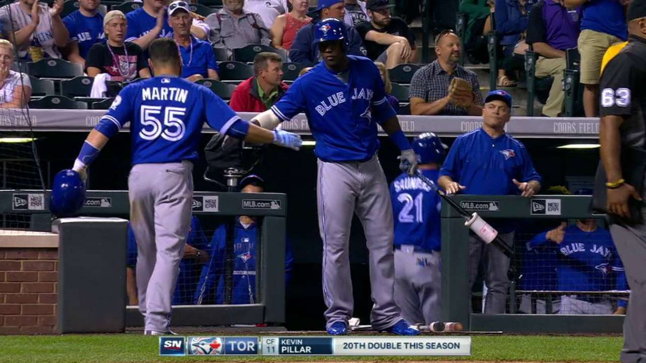 Pillar's two-run double