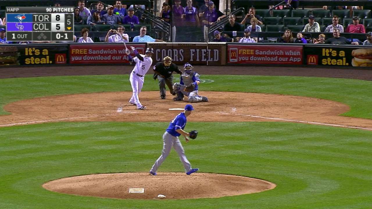 CarGo's four-hit game