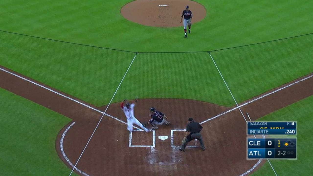 Ramirez's throw to the plate