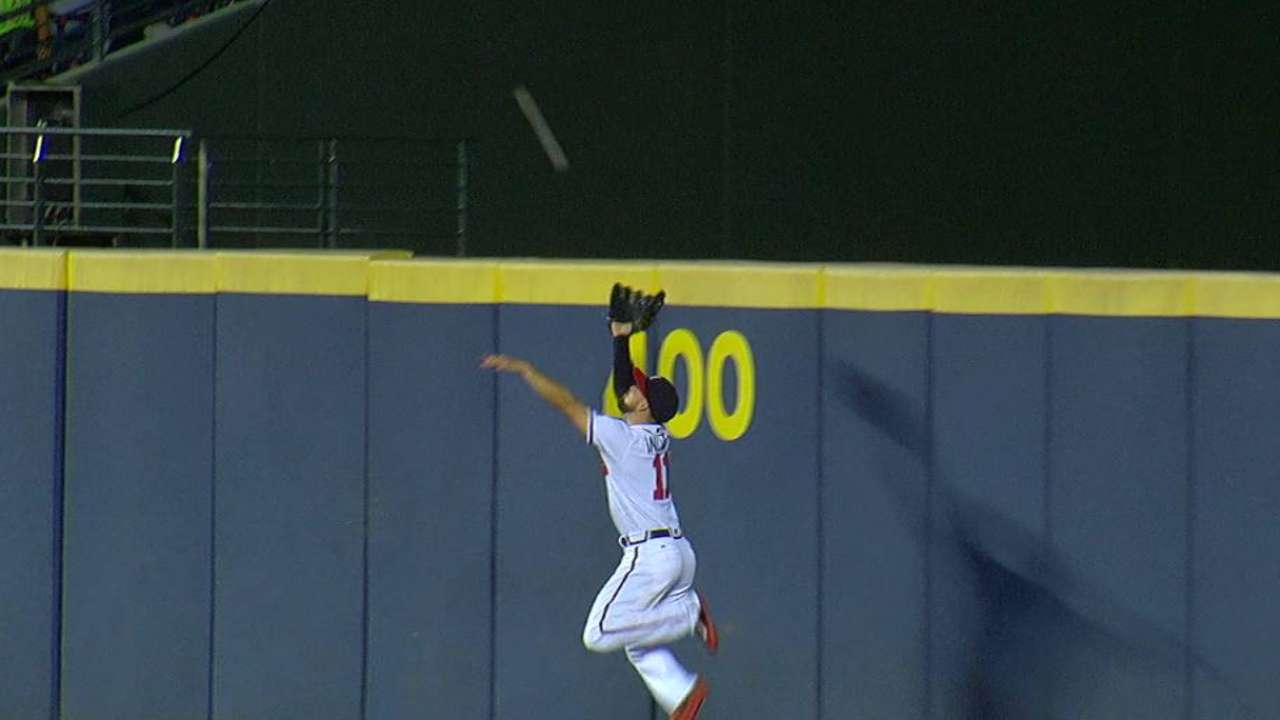 Inciarte's leaping catch