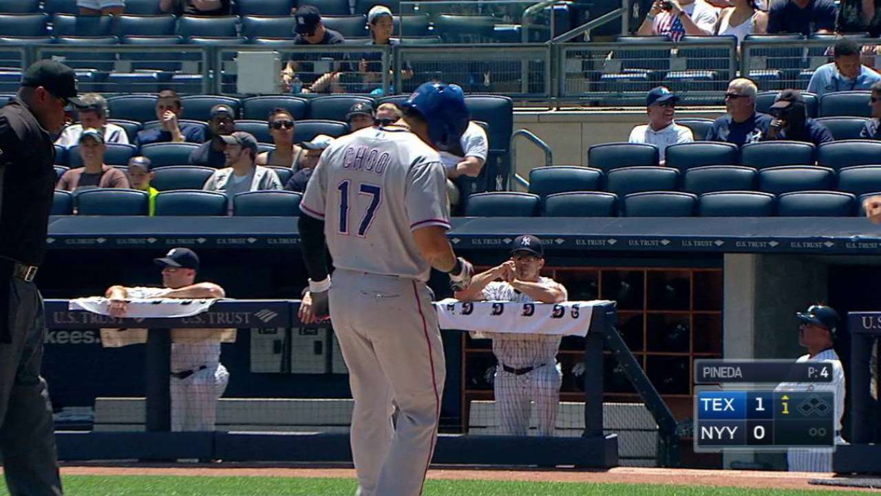 Choo's leadoff homer