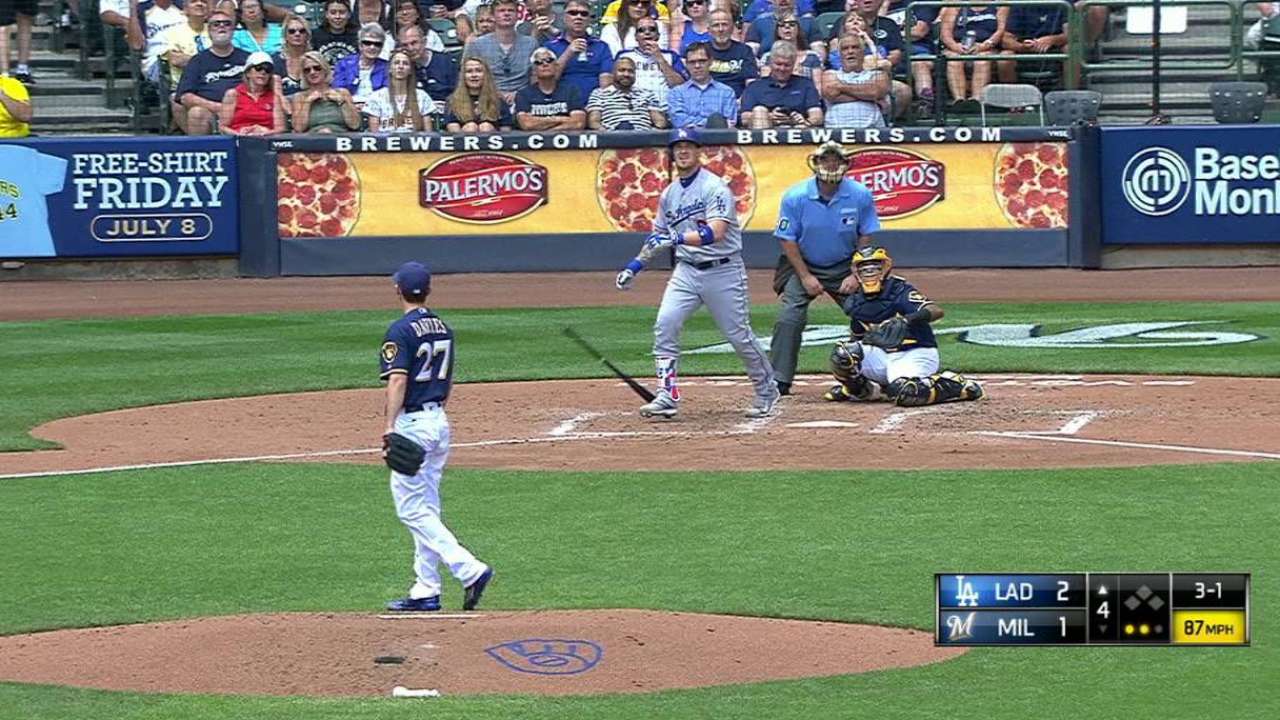 Maeda, jonrones de Dodgers fueron ley en Milwaukee
