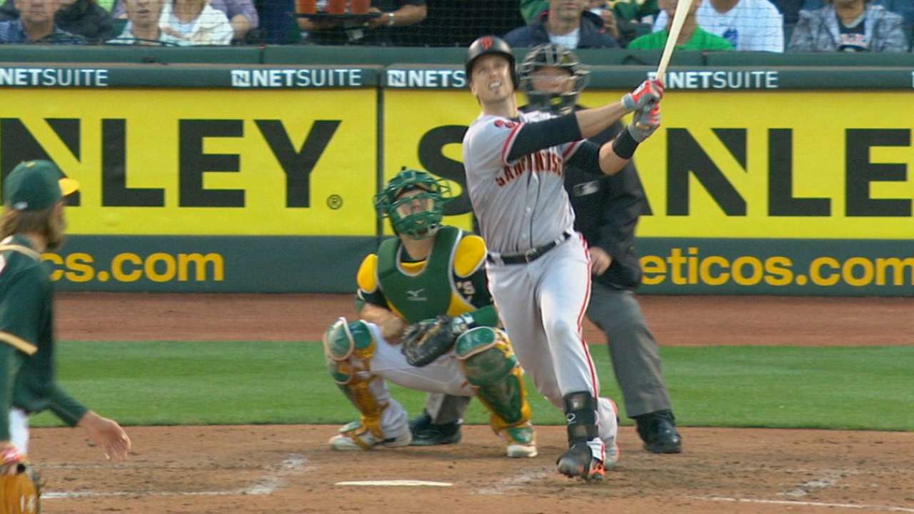 Giants' six-run 3rd inning