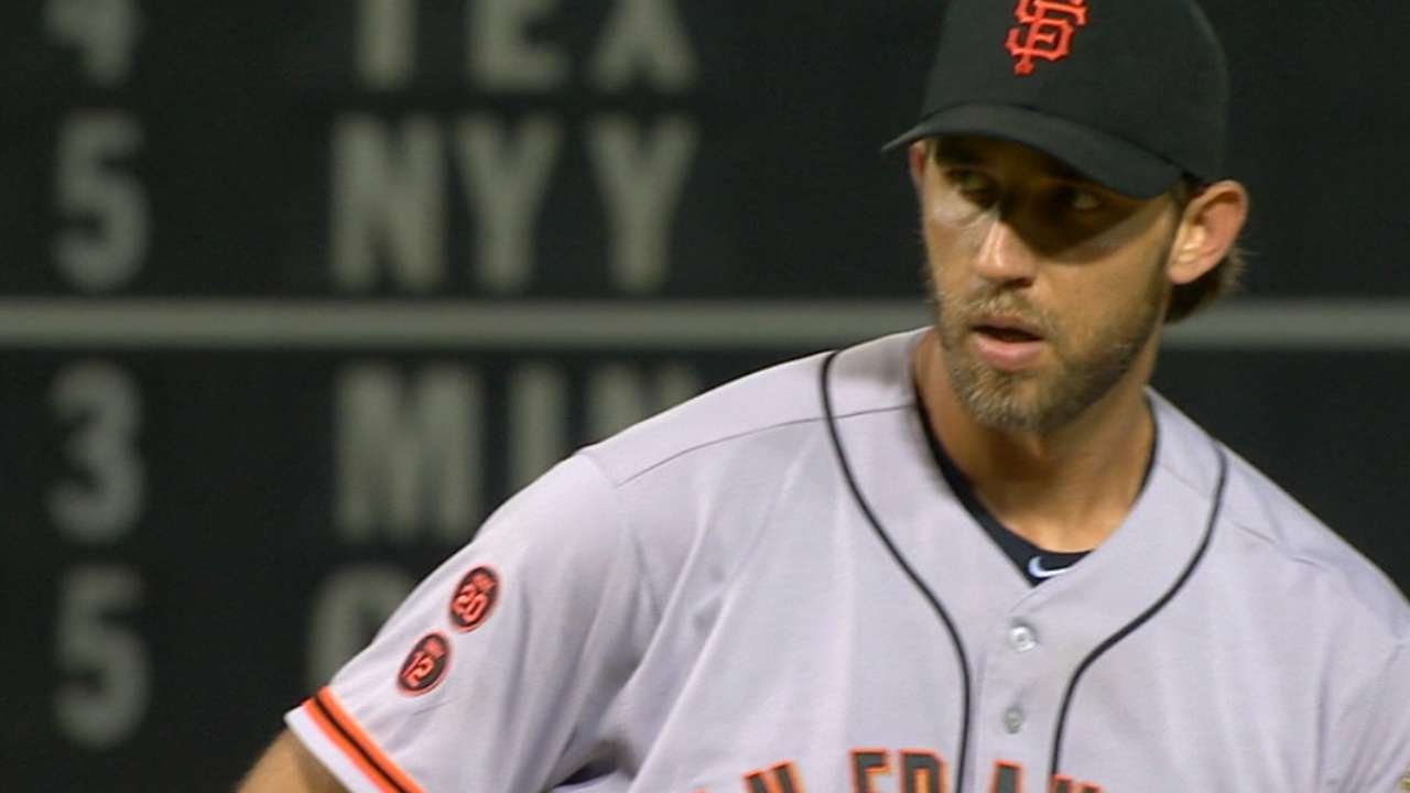 Bumgarner's 6 1/3 innings