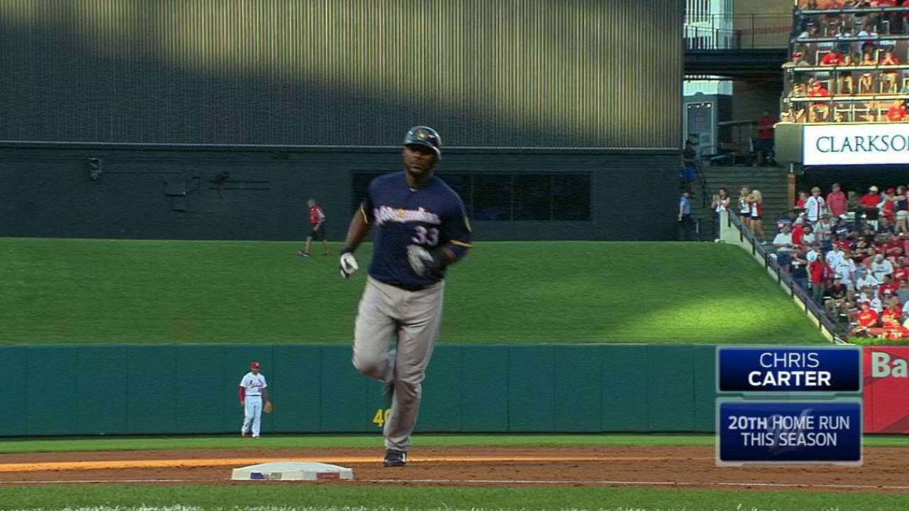 Carter's 20th home run