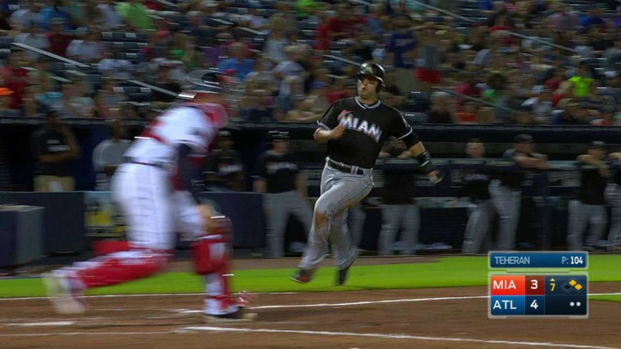 Jose knocks game-winner as Marlins beat Braves in extras