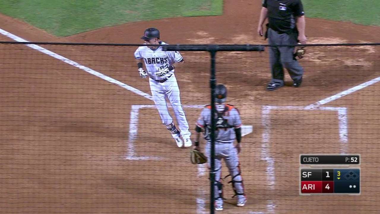 Lamb's solo home run
