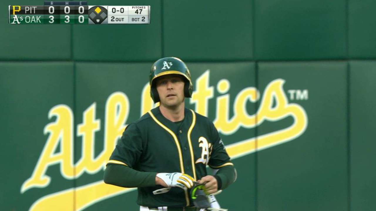 Lowrie's RBI double