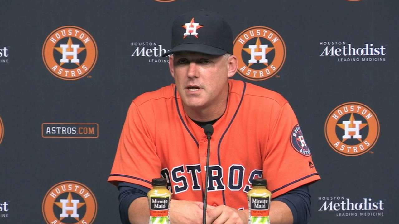 A.J. Hinch on Astros' win