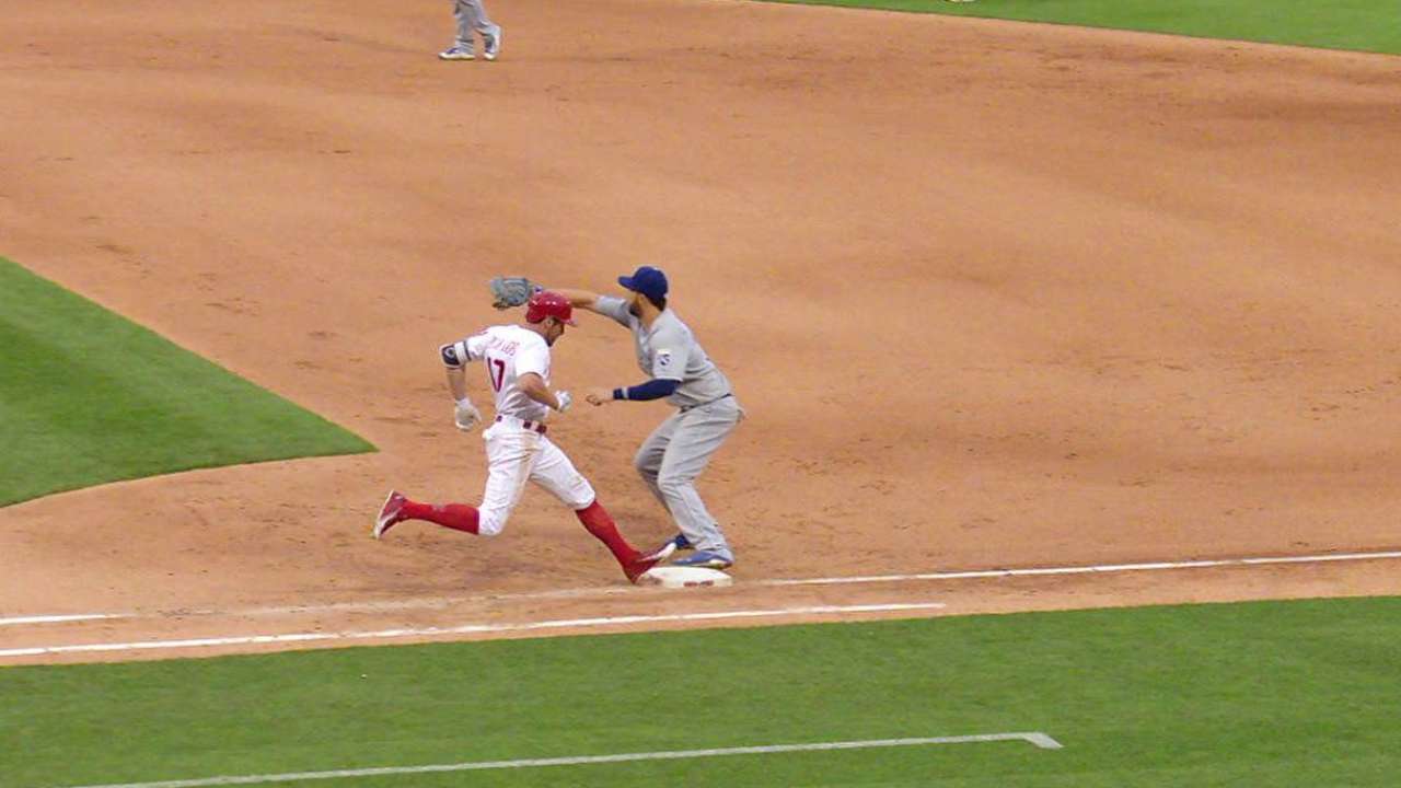 Cuthbert gets Bourjos at first