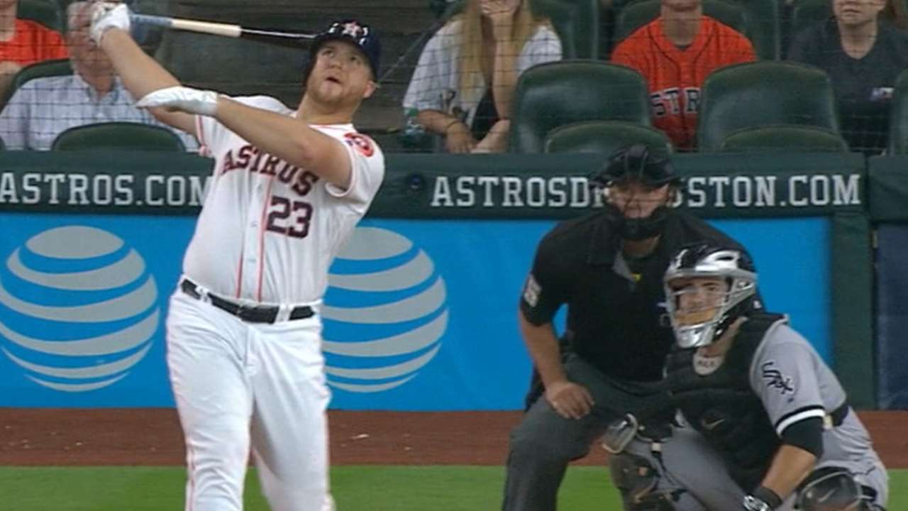 Reed's first big league home run