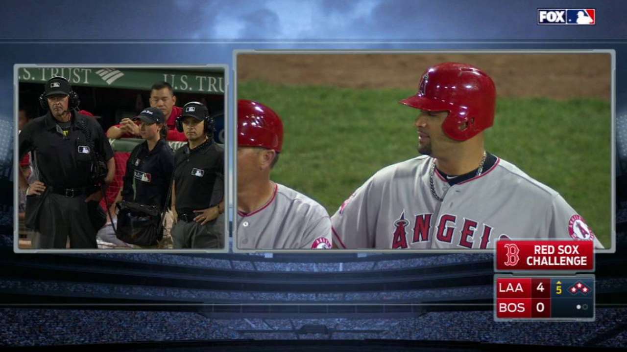Pujols legs one out
