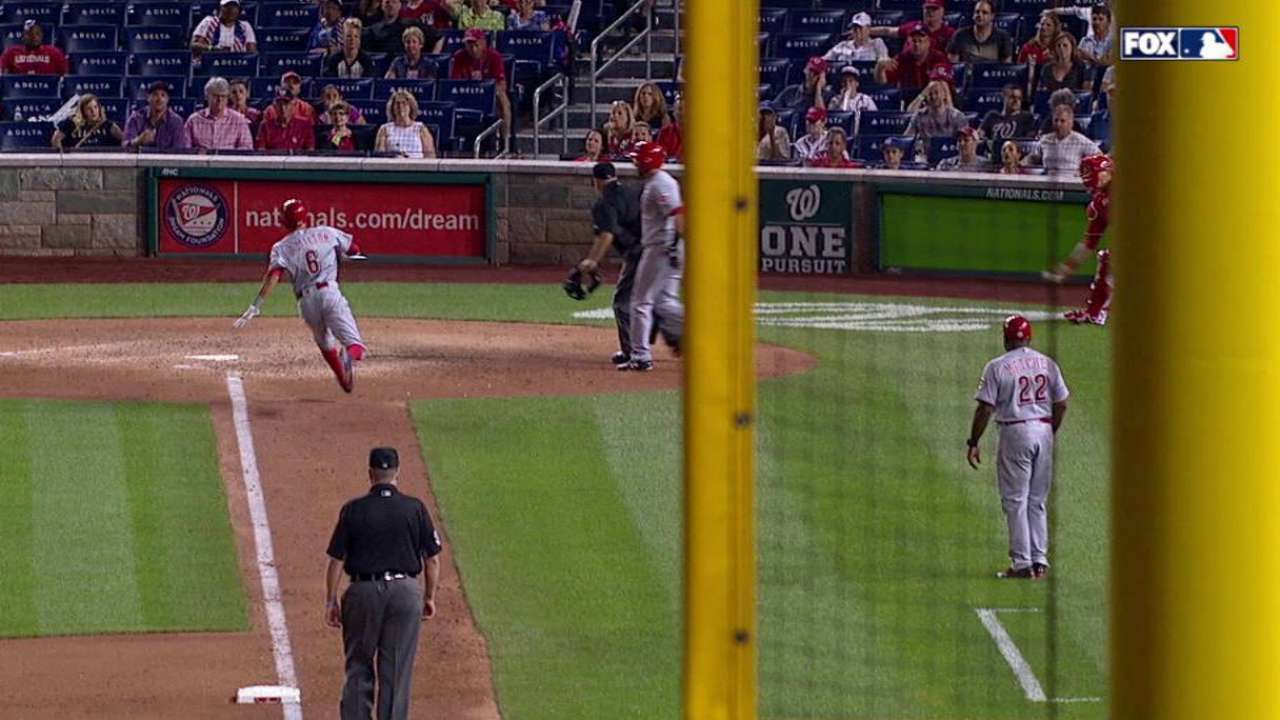 Wild pitch leads to run