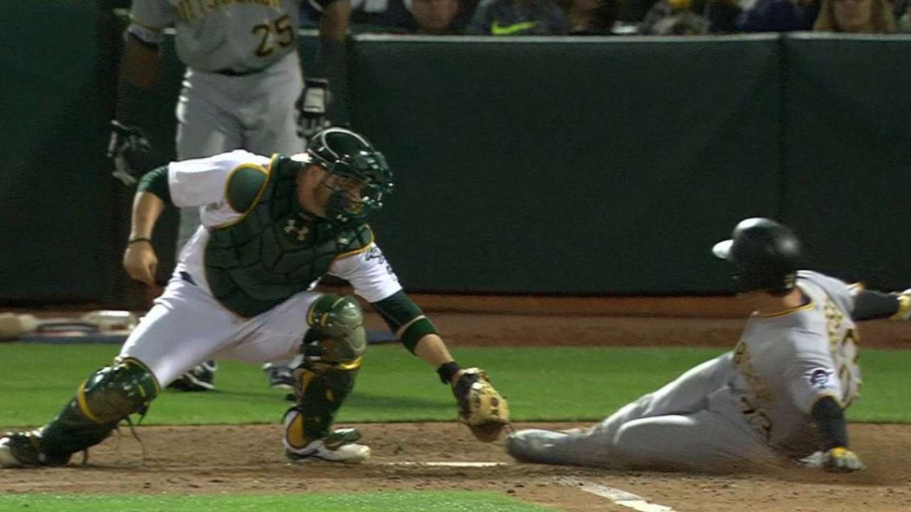 Crisp throws out Freese at home
