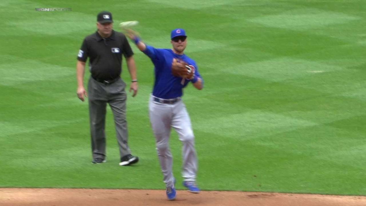 Zobrist's backhanded stop