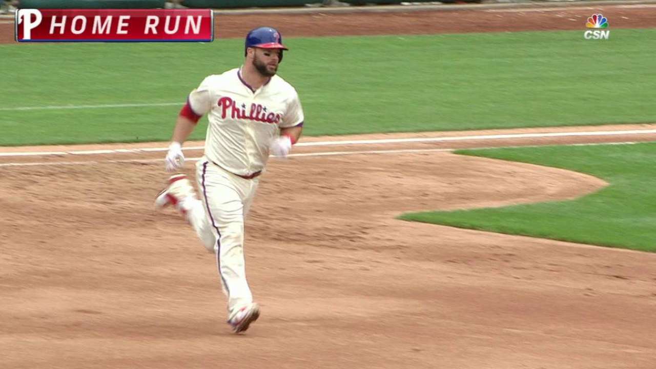 E-Rupp-tion: Catcher making noise with bat