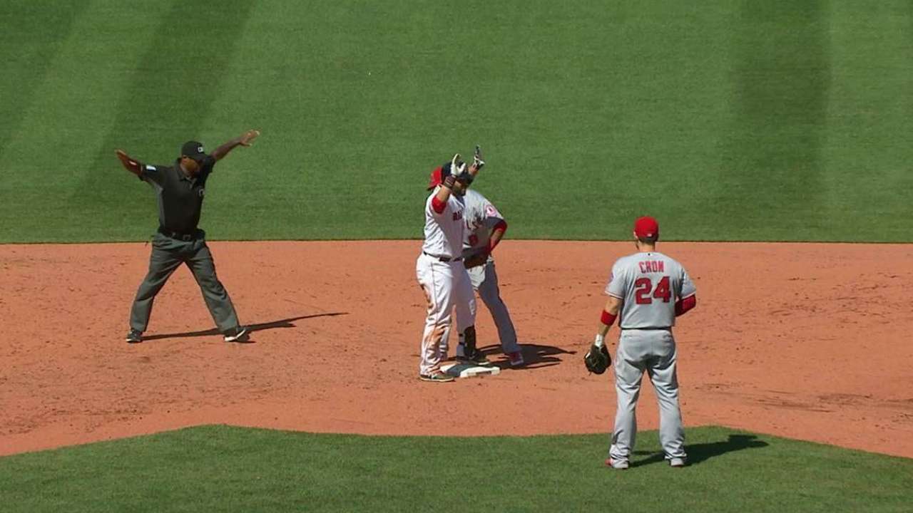 Leon's two-run double