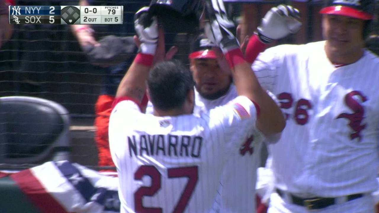 Navarro's two-run homer