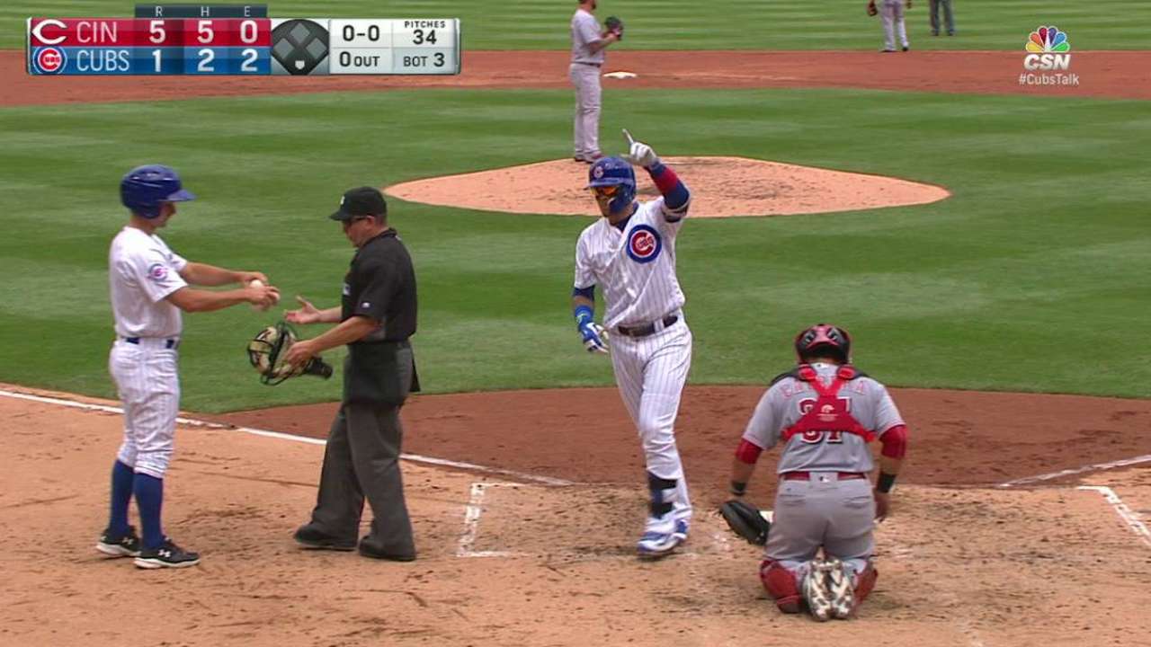 Baez's solo home run