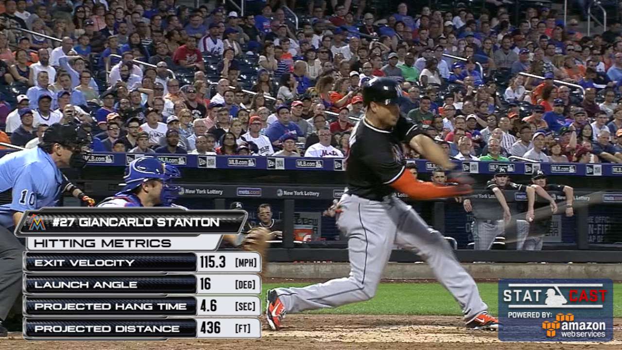 Statcast: Stanton's two drives