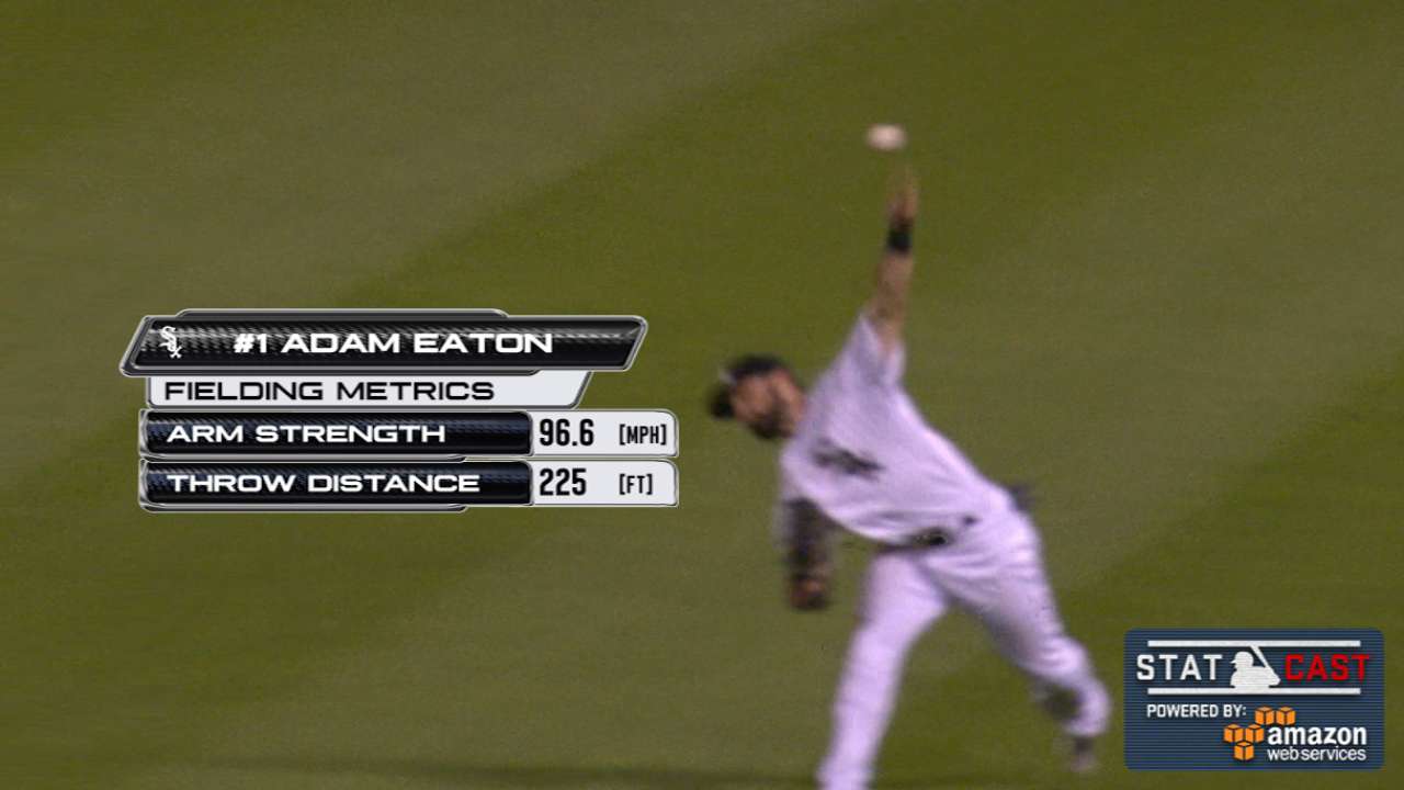 Statcast: Eaton's 97-mph throw