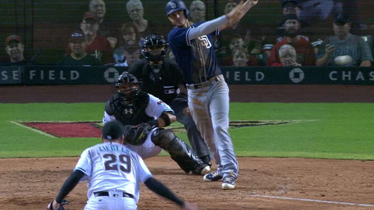 Myers' four-hit night