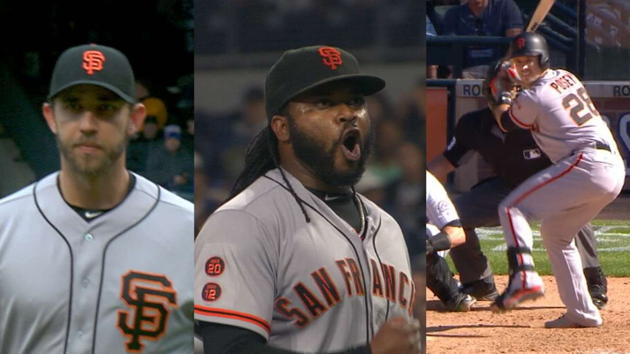 Posey named starter as Giants get 3 All-Stars