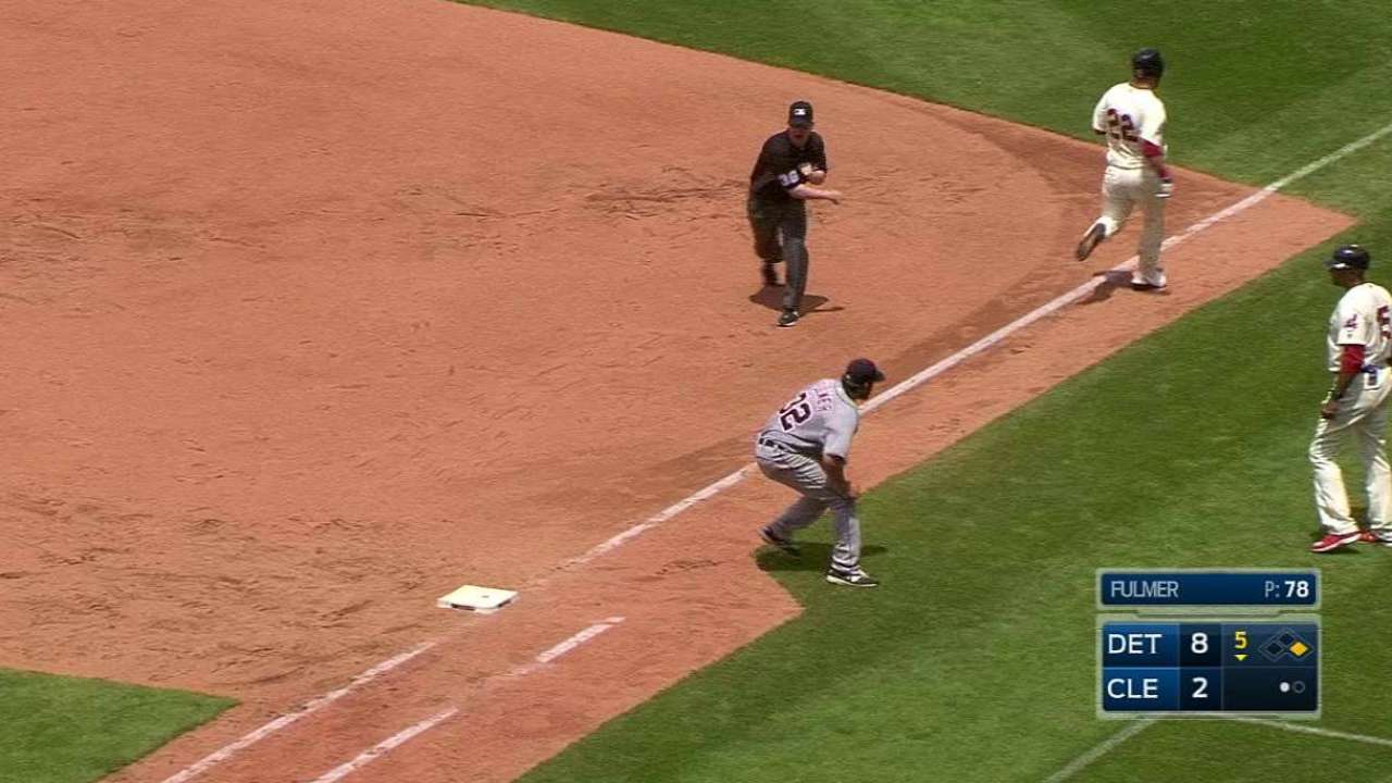 Tigers turn a 3-6-1 double play