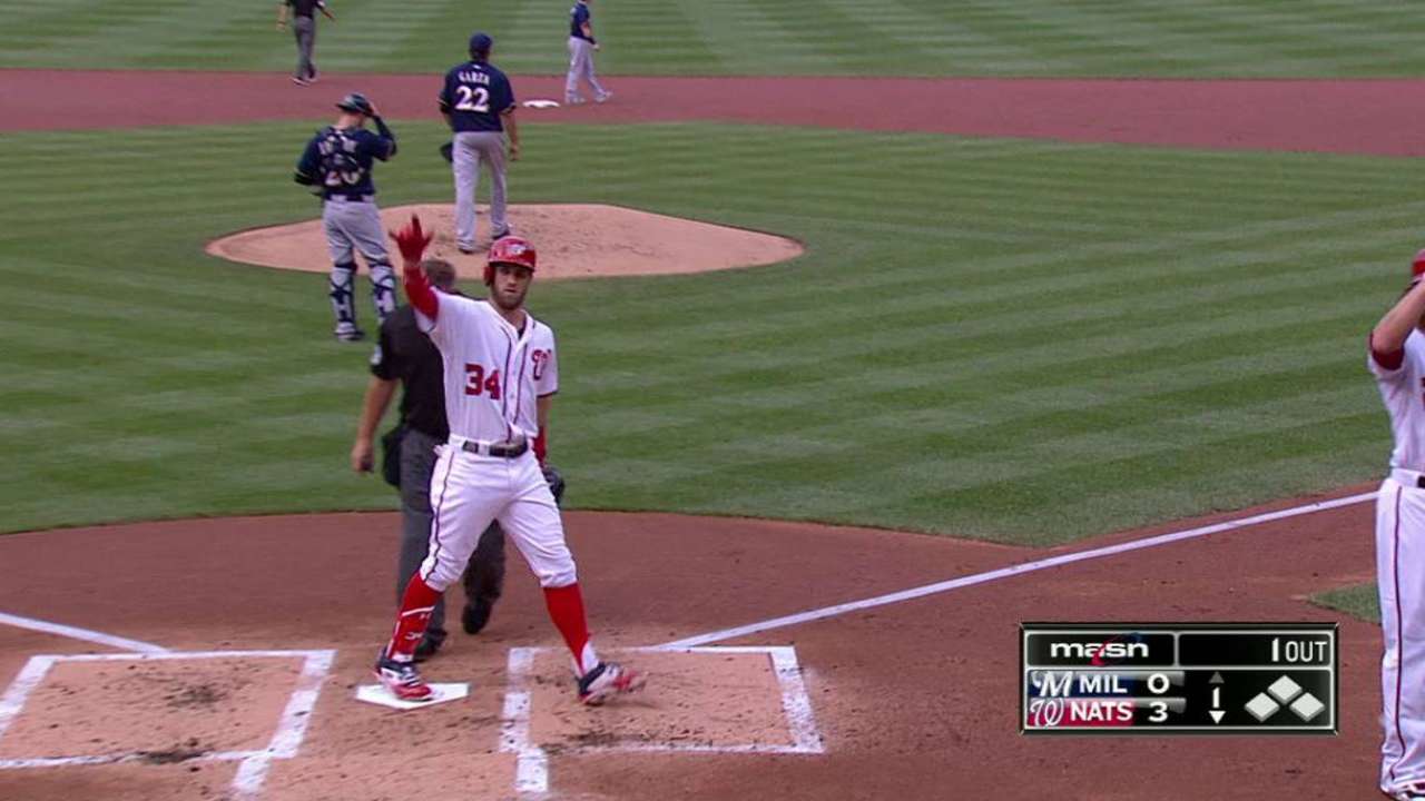 Harper's three-run homer