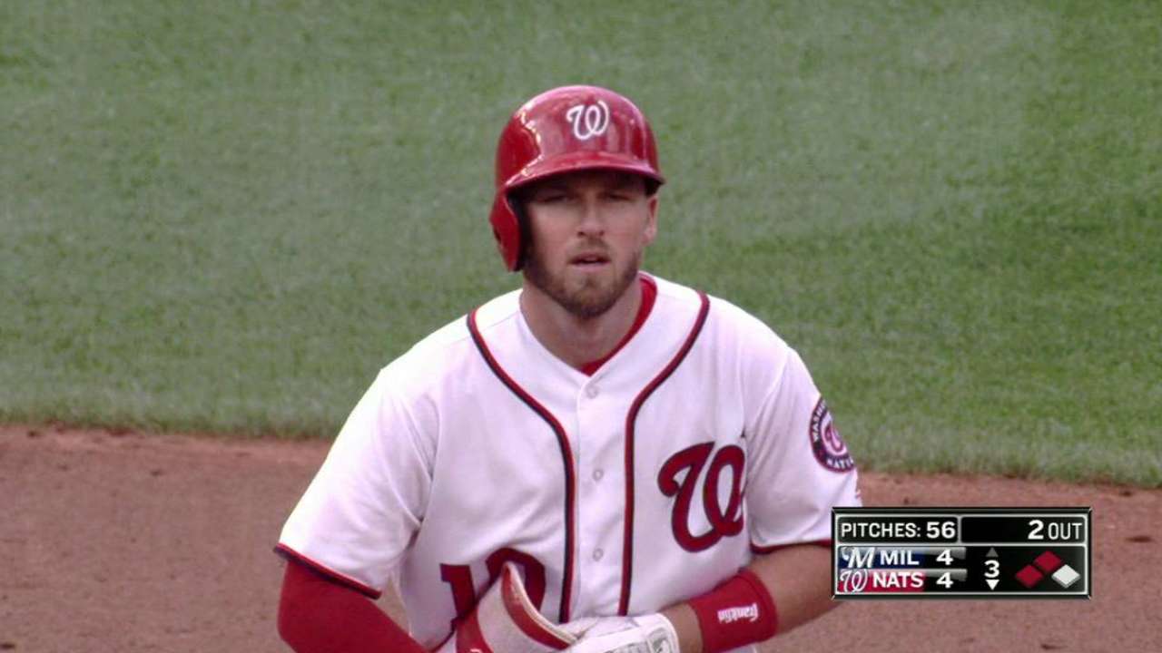 Drew's RBI ground-rule double