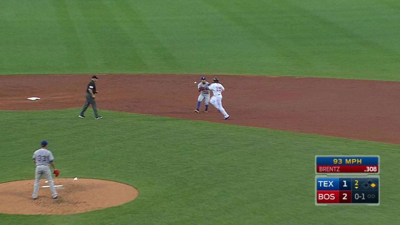 Brentz reaches on error