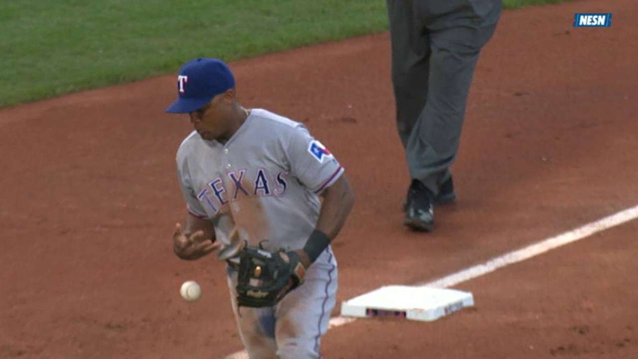 Misplayed grounders converge to foil Rangers