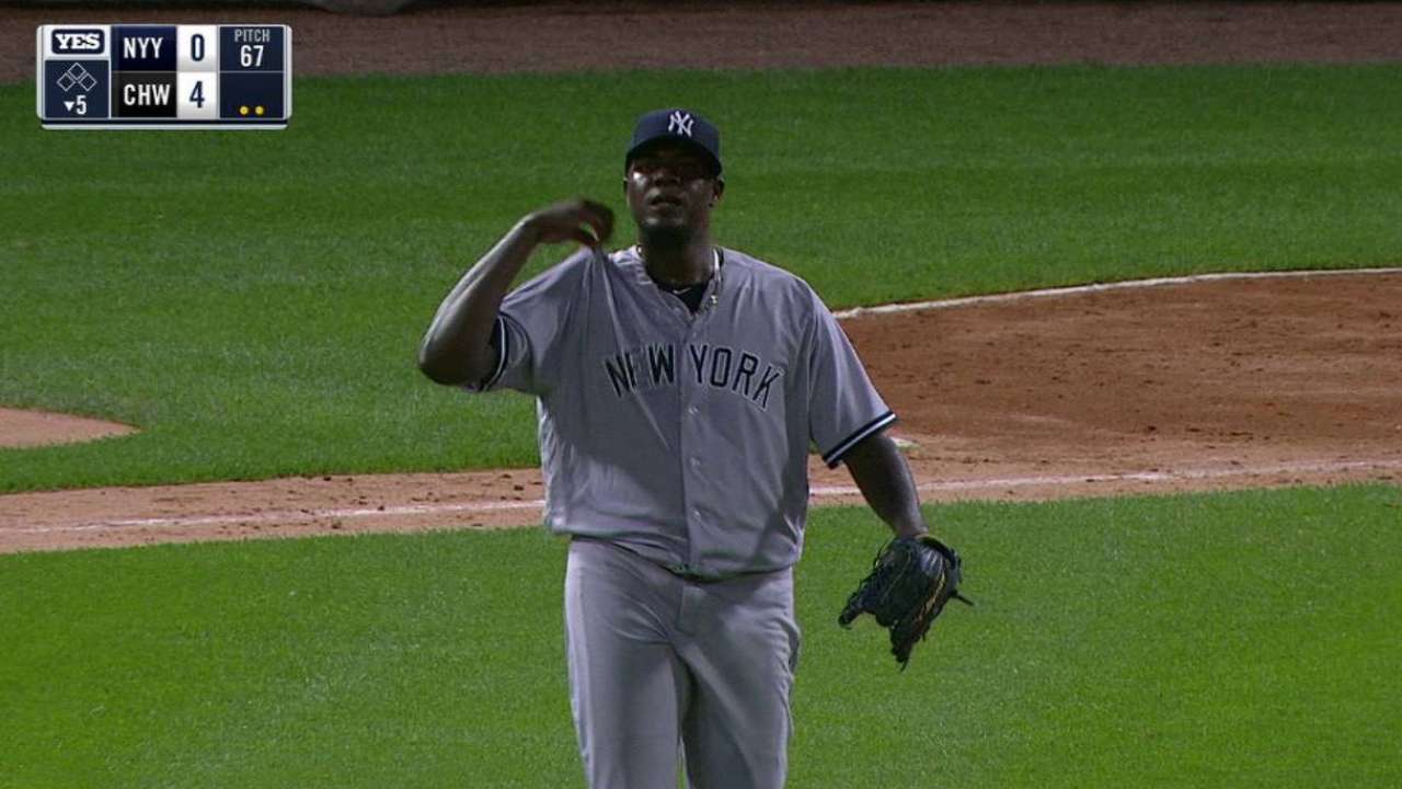 Pineda's 500th career strikeout