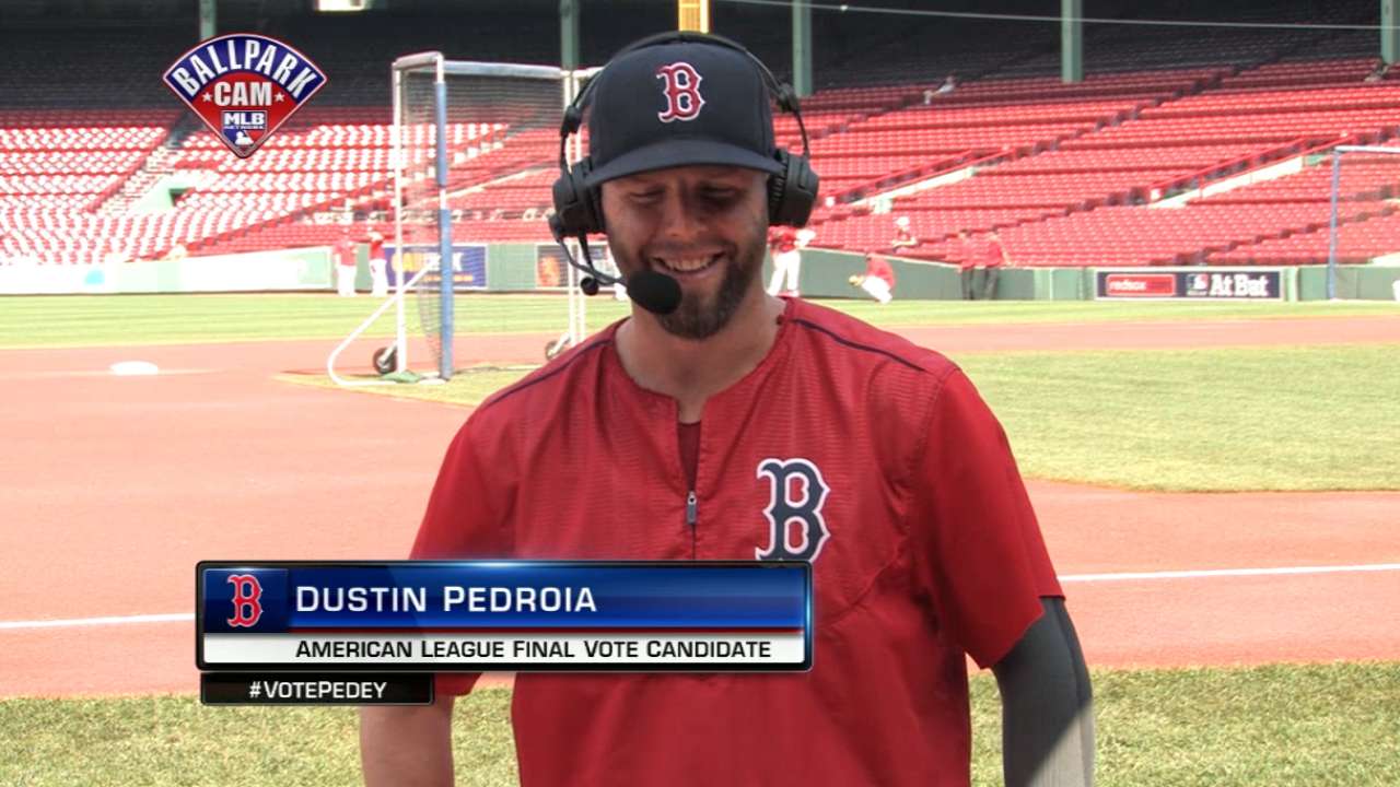 Pedroia in heated race for AL Final Vote