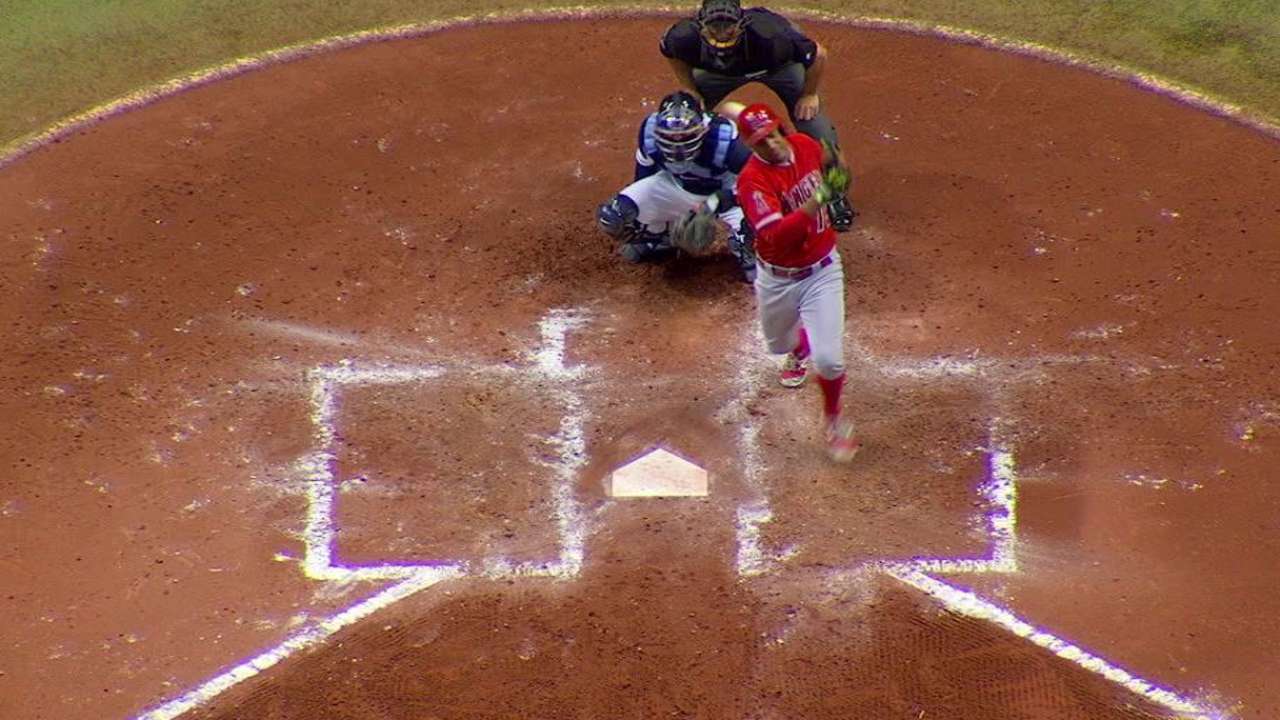 Casali sustains head contusion on backswing