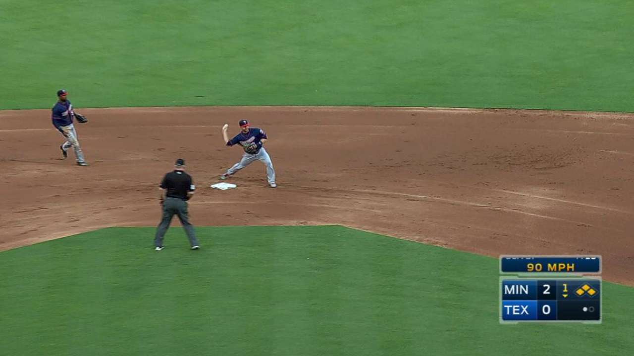 Twins execute the double play