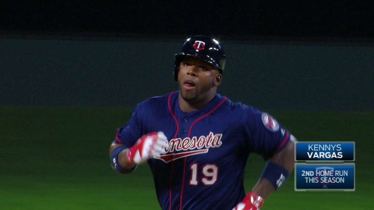 Vargas' solo homer