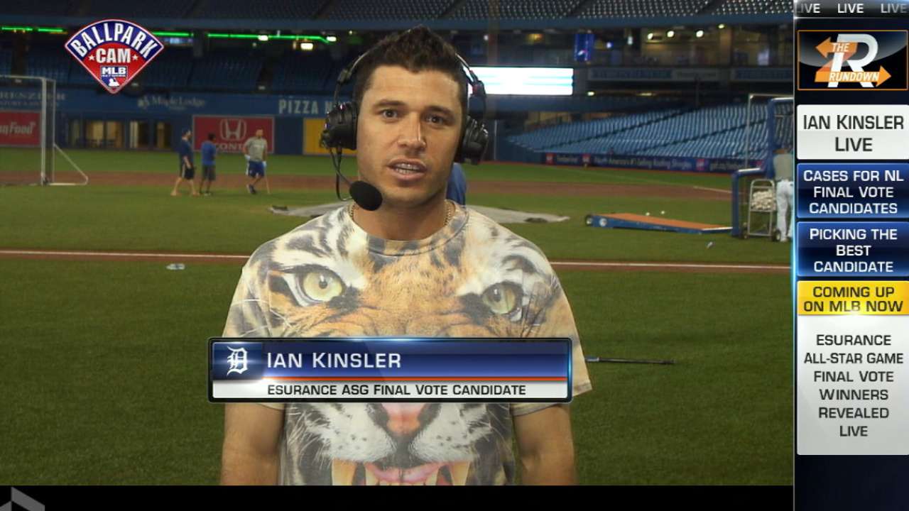 Kinsler takes 4th-place Final Vote finish in stride