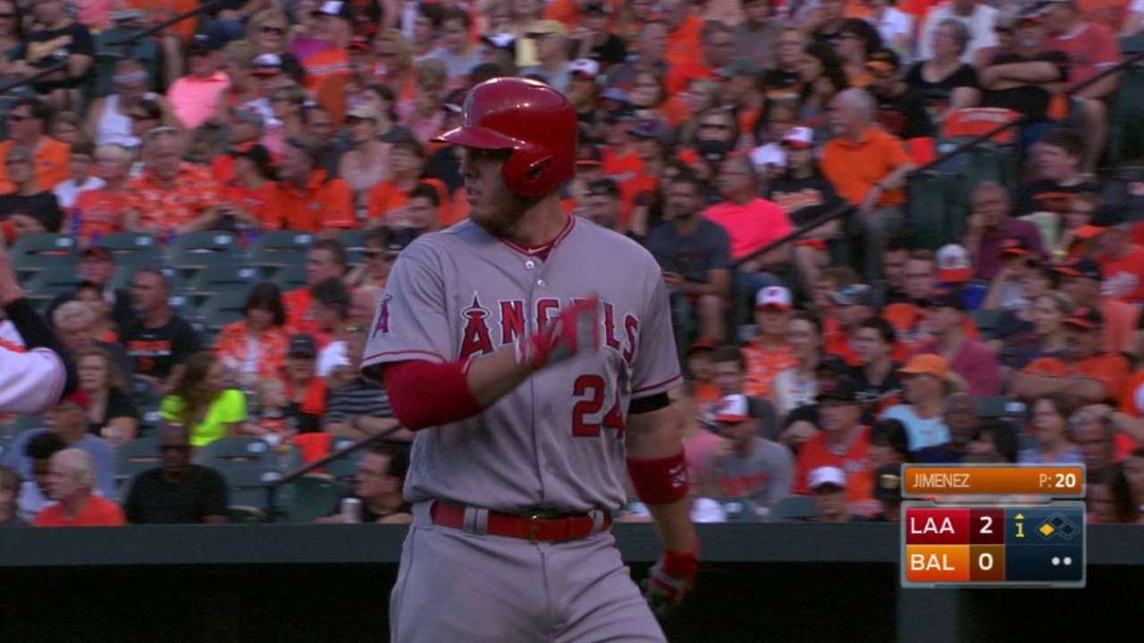 Angels float to 4th straight win with early rallies