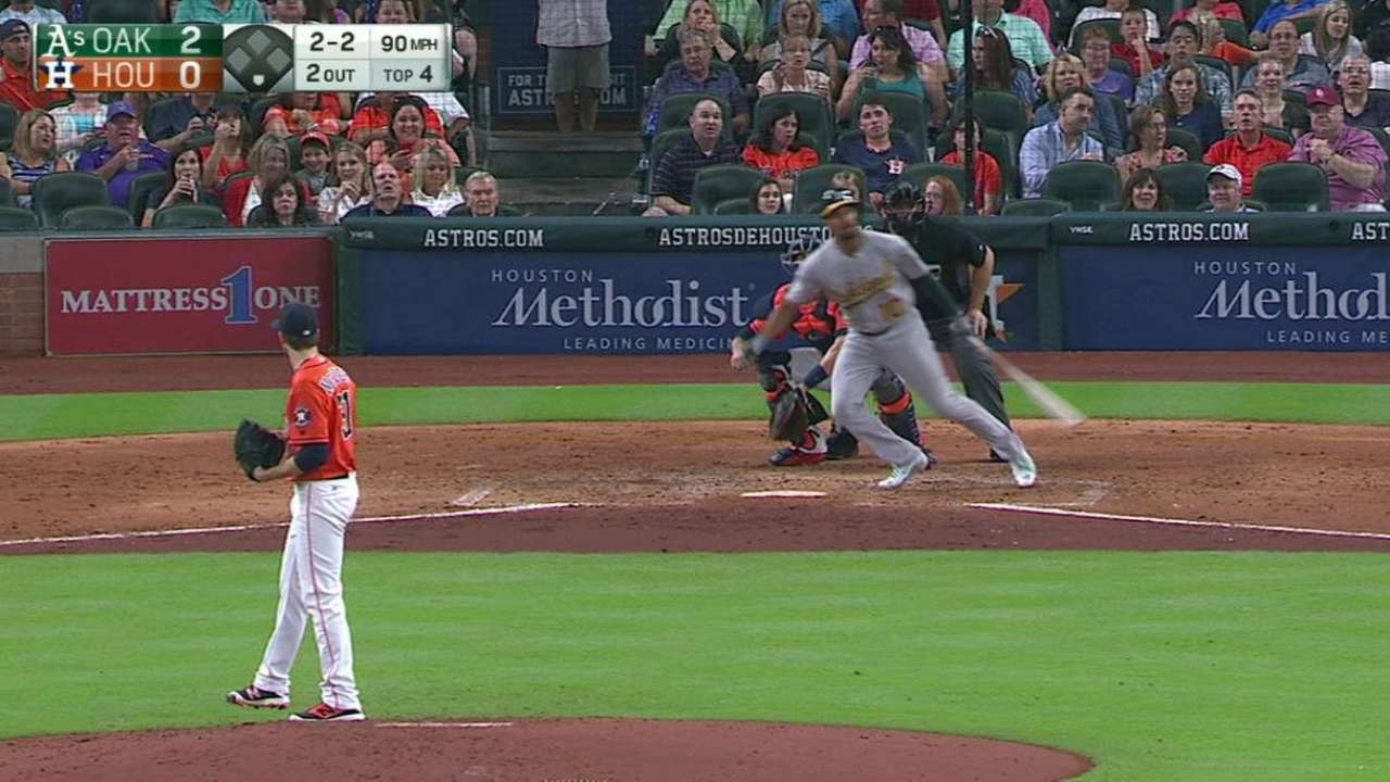 Semien's solo homer in the 4th