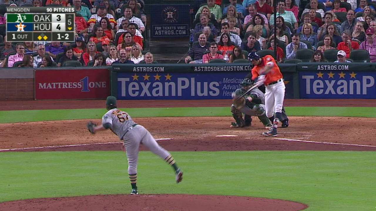 Correa's RBI single in the 5th