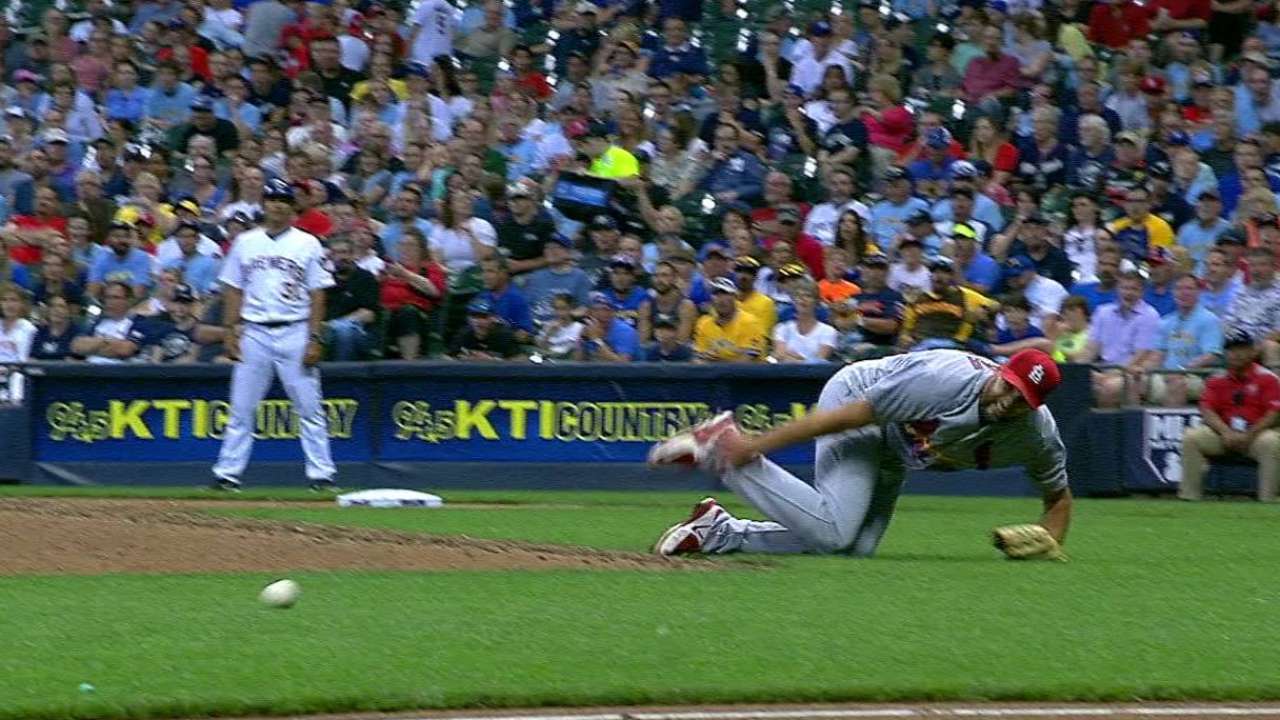 Wacha hit by ball, taken out