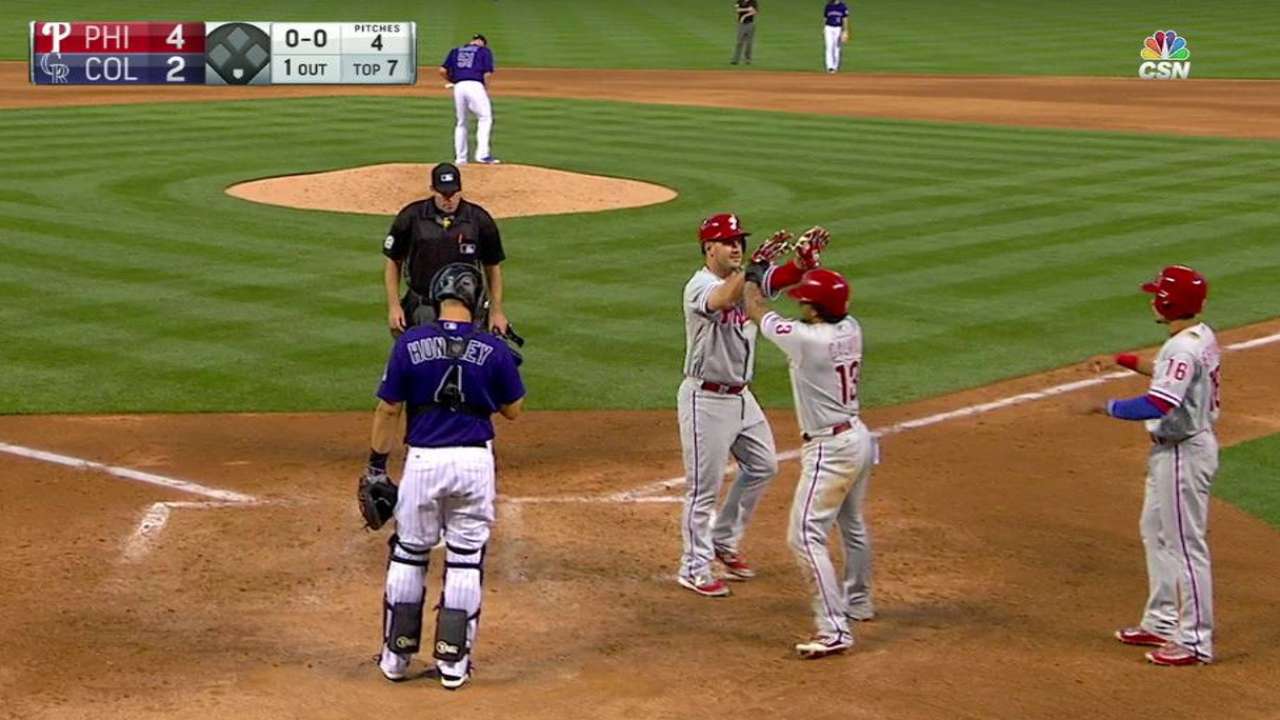 Joseph's homer gives Phils late lift vs. Rockies