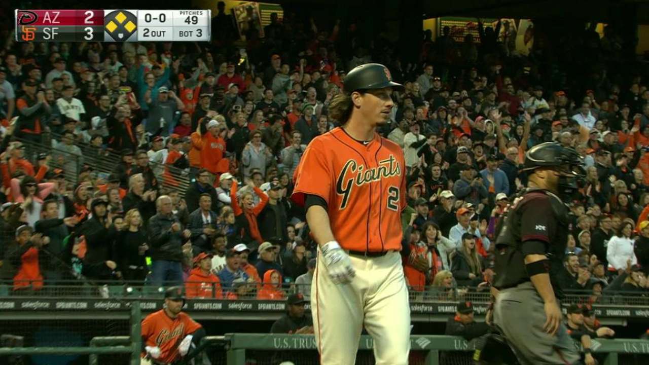 Samardzija scores on an error