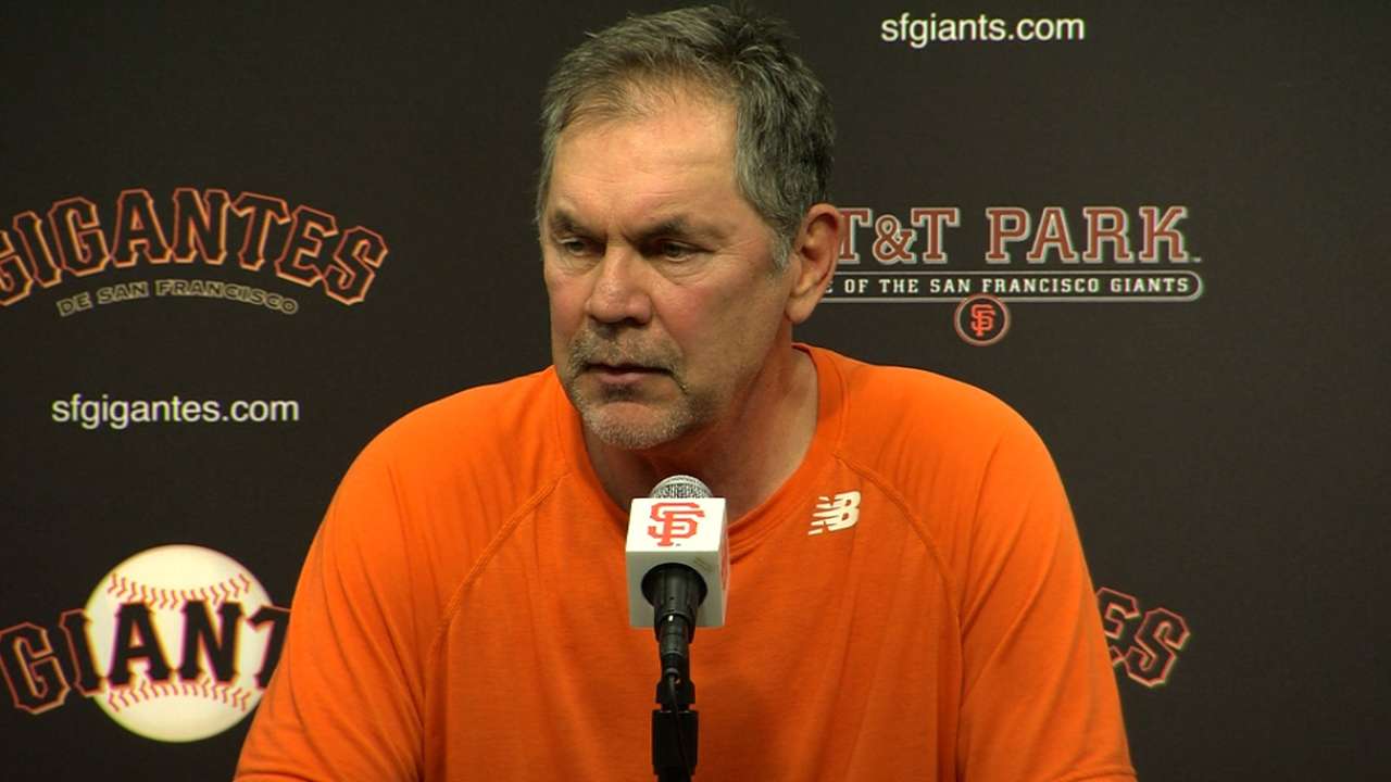 Bochy on Giants' win, ejection