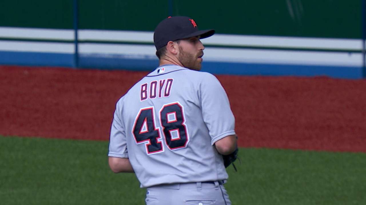 Boyd baffles former team with offspeed pitches